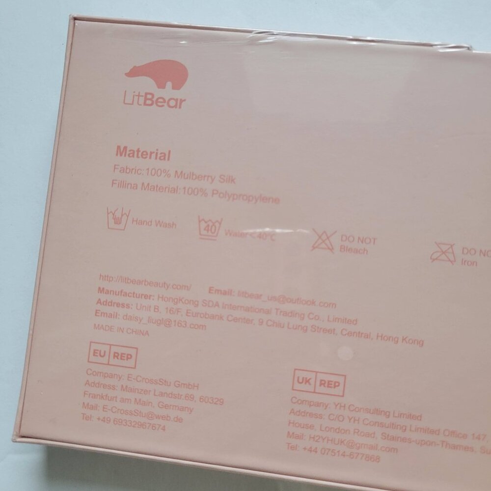 NWT LitBear 100% Silk Sleep Eye Mask - Picture 8 of 9